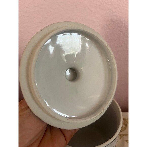 Aux Au Provence Rooster Blk/Wht Ceramic Canister - Picture 6 of 8